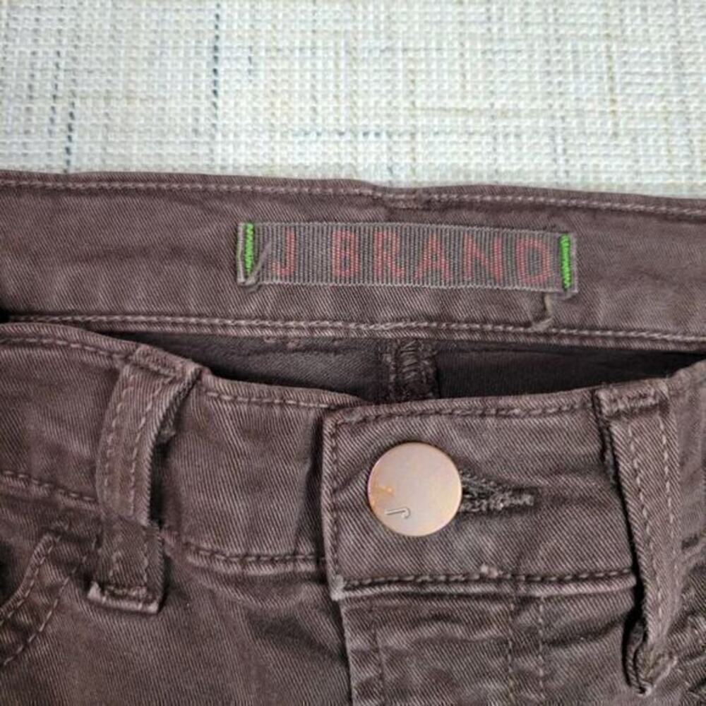 J Brand Women’s Brown Skinny Leg Suede‎ Pants Size 25 - Picture 5 of 8